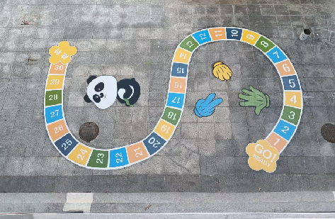 轵城地面游戏彩绘