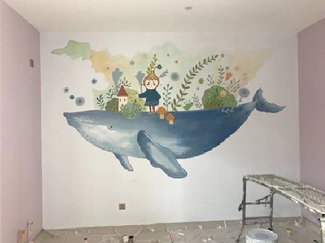 轵城手绘墙的特点及优势。